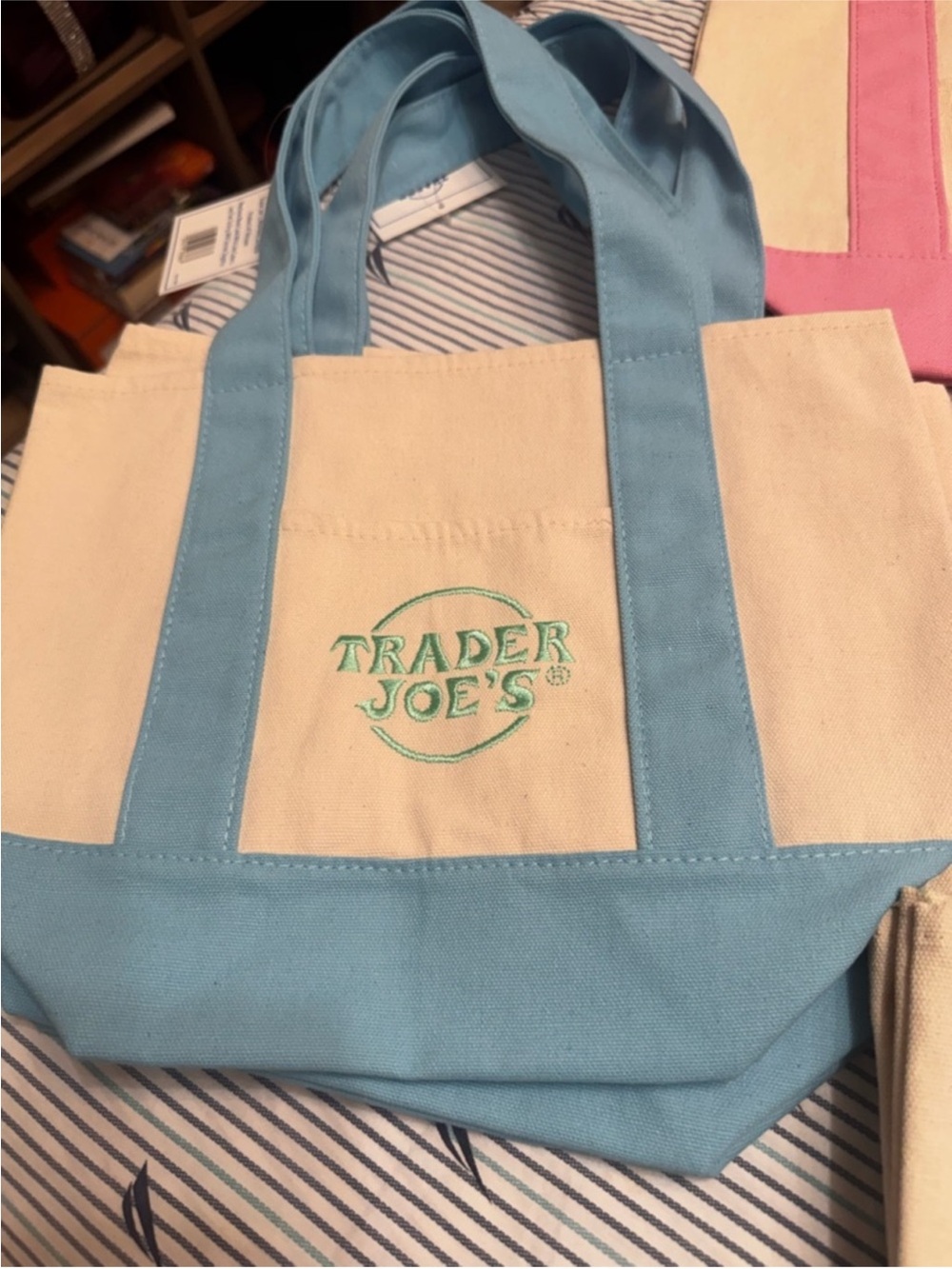 Trader Joes Pastel Mini Tote / price per pc